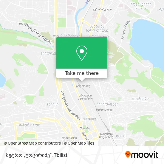 მეტრო „გოცირიძე“ map