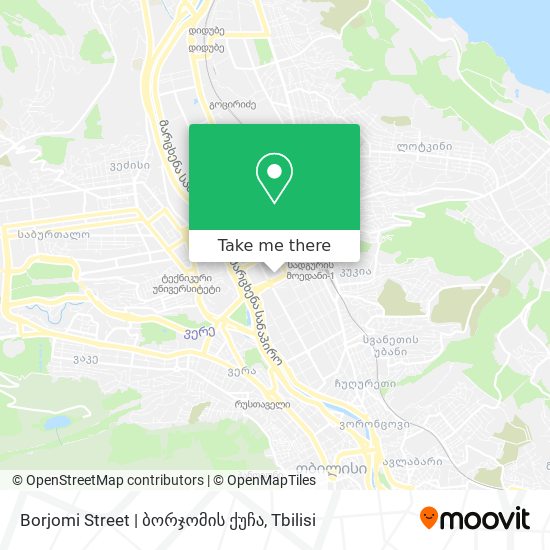 Карта Borjomi Street | ბორჯომის ქუჩა