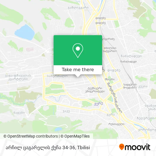 არჩილ ცაგარელის ქუჩა 34-36 map