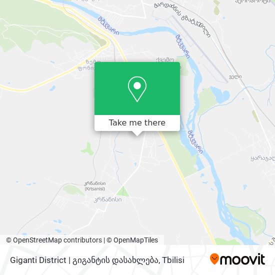 Карта Giganti District | გიგანტის დასახლება
