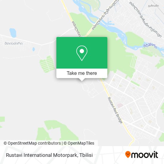 Rustavi International Motorpark map