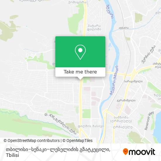 თბილისი–სენაკი–ლესელიძის გზატკეცილი map