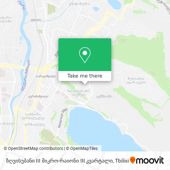 ზღვისუბანი III მიკრო-რაიონი III კვარტალი map