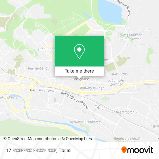 17 შინდისელი გმირის ქუჩა map