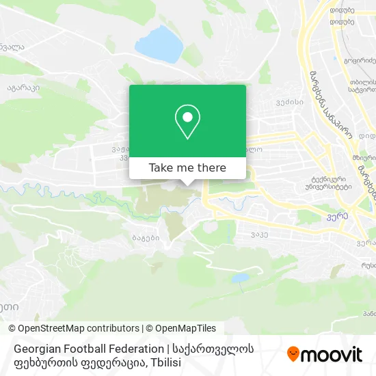 Georgian Football Federation | საქართველოს ფეხბურთის ფედერაცია map