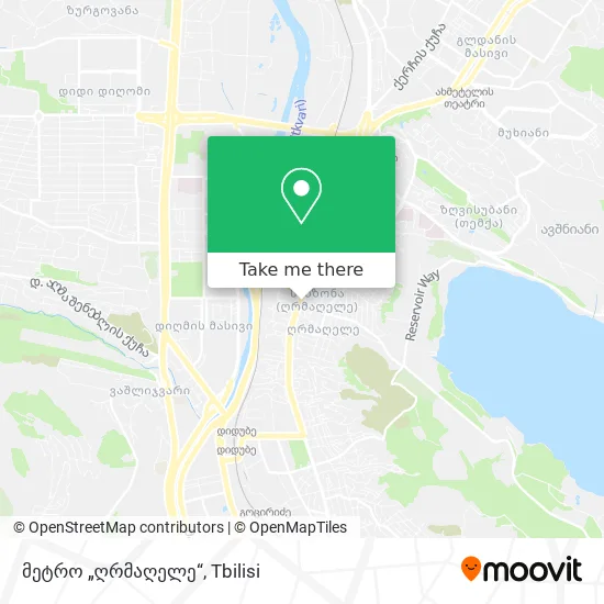 მეტრო „ღრმაღელე“ map
