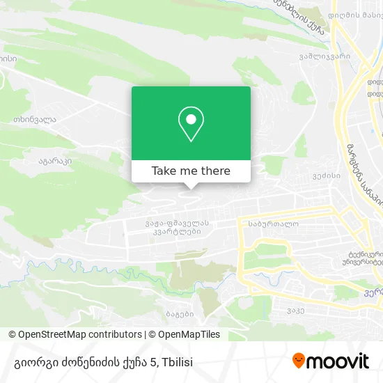 გიორგი ძოწენიძის ქუჩა 5 map