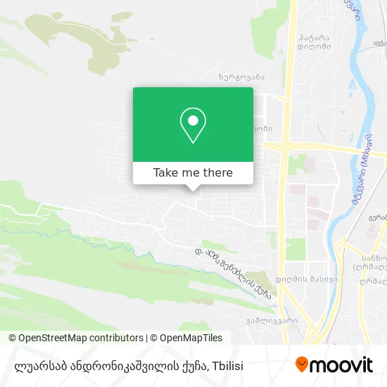 ლუარსაბ ანდრონიკაშვილის ქუჩა map
