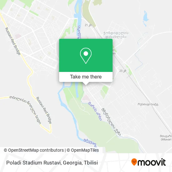 Карта Poladi Stadium Rustavi, Georgia