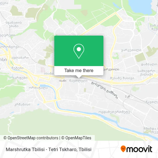 Marshrutka Tbilisi - Tetri Tskharo map