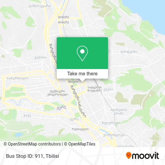 Bus Stop ID: 911 map
