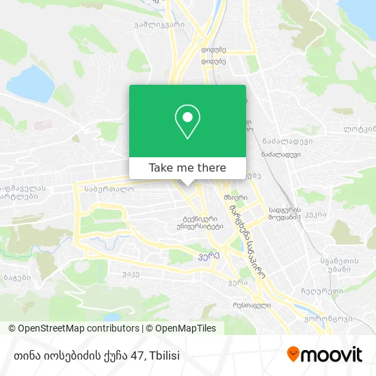 თინა იოსებიძის ქუჩა 47 map