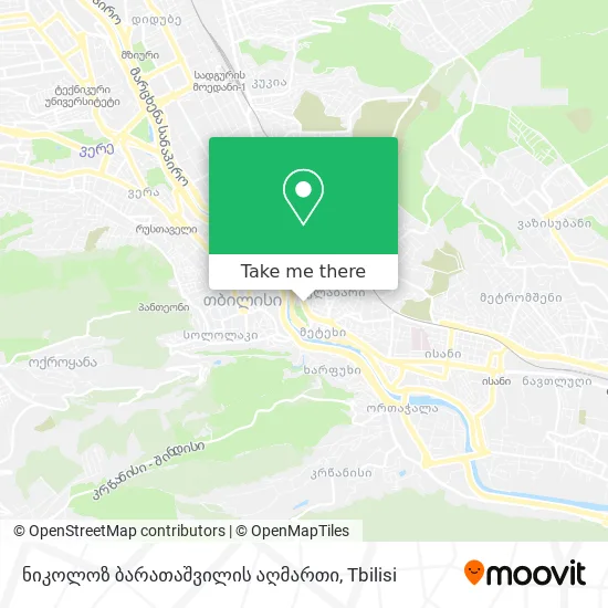 ნიკოლოზ ბარათაშვილის აღმართი map