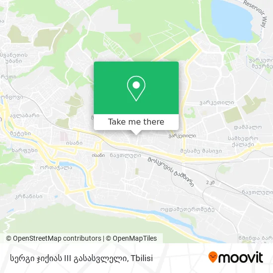 სერგი ჯიქიას III გასასვლელი map