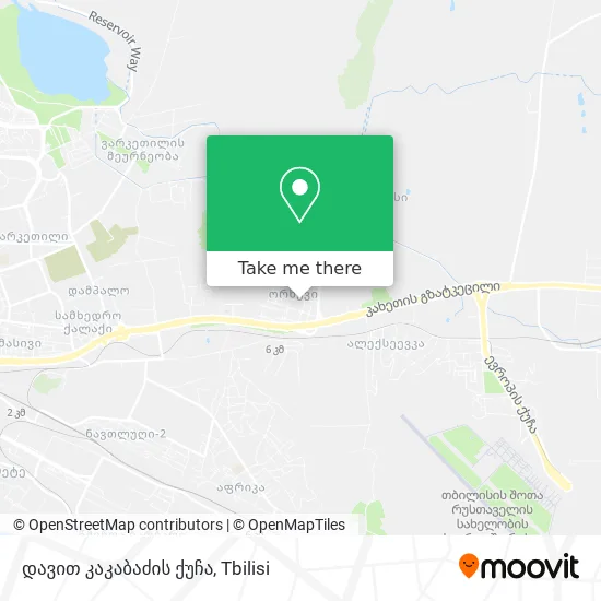 დავით კაკაბაძის ქუჩა map