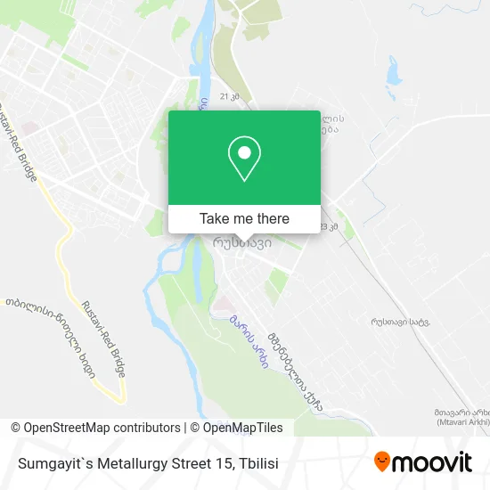 Карта Sumgayit`s Metallurgy Street 15