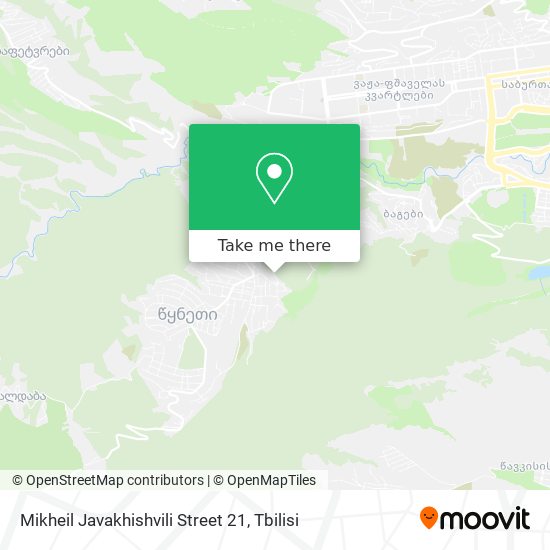 Mikheil Javakhishvili Street 21 map