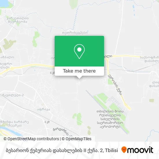 ბესარიონ ქებურიას დასახლების II ქუჩა. 2 map