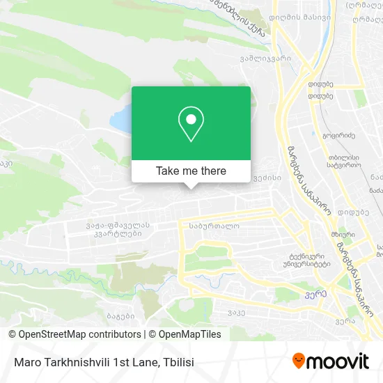 Maro Tarkhnishvili 1st Lane map