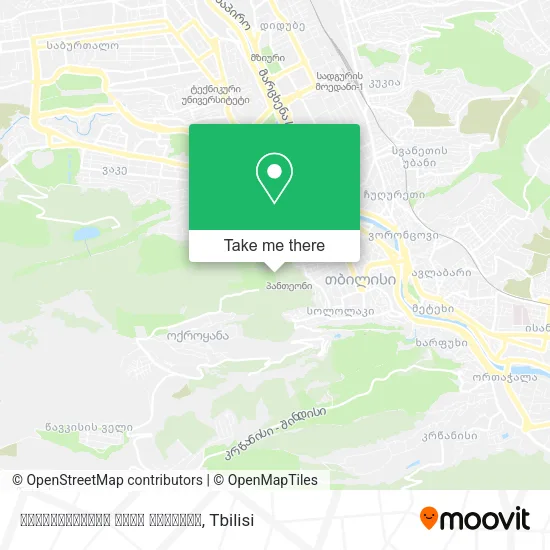 ფუნიკულიორის ზედა სადგური map