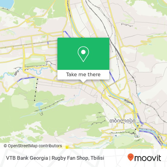 VTB Bank Georgia | Rugby Fan Shop map