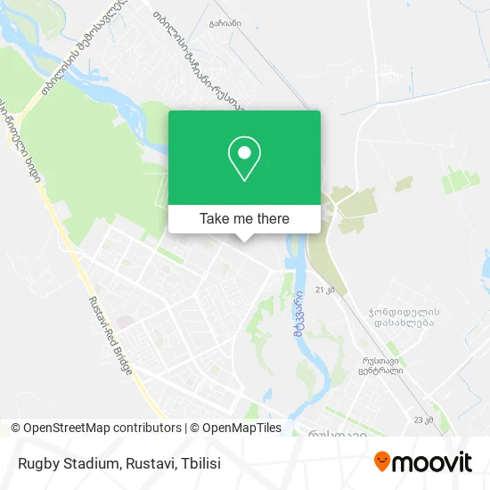 Карта Rugby Stadium, Rustavi