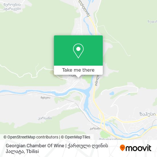 Карта Georgian Chamber Of Wine | ქართული ღვინის პალატა