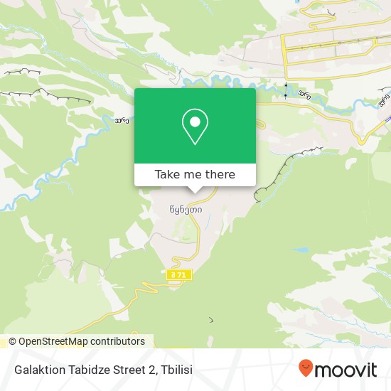 Galaktion Tabidze Street 2 map