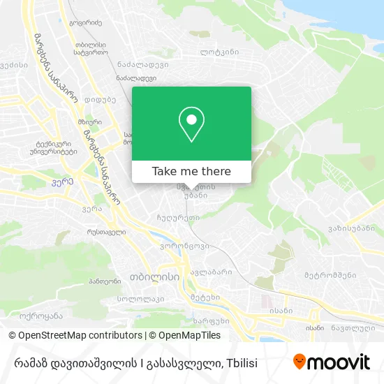 რამაზ დავითაშვილის I გასასვლელი map