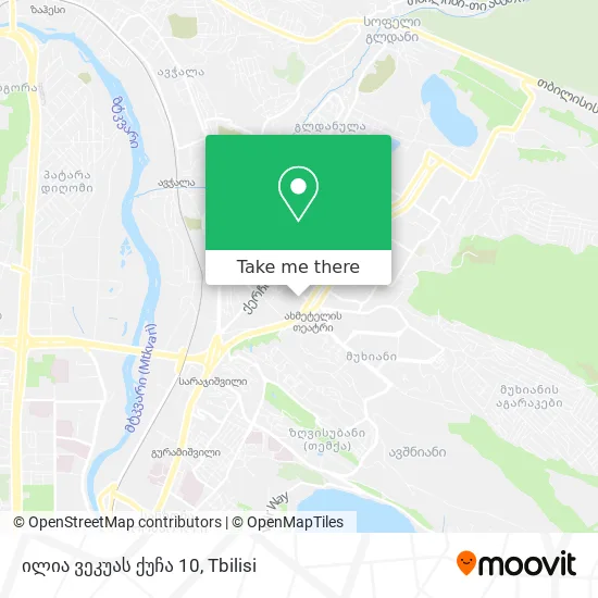 ილია ვეკუას ქუჩა 10 map
