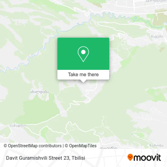 Davit Guramishvili Street 23 map