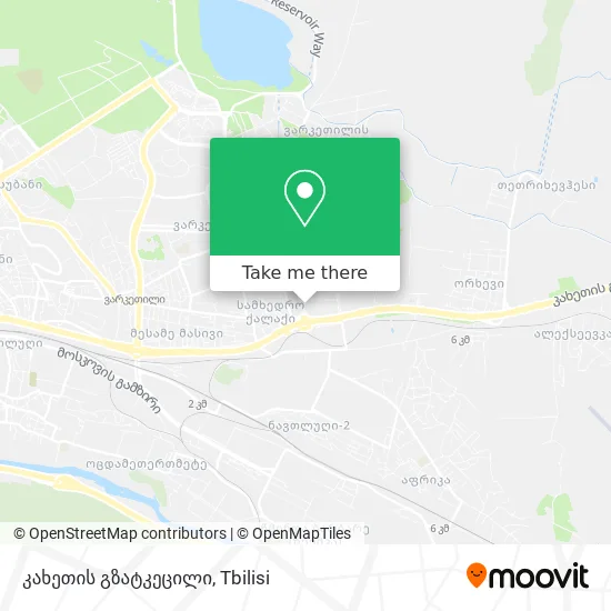 კახეთის გზატკეცილი map