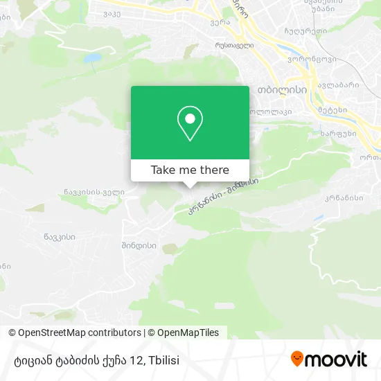 ტიციან ტაბიძის ქუჩა 12 map
