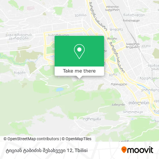 ტიციან ტაბიძის შესახვევი 12 map