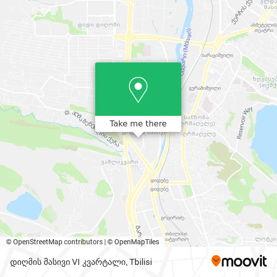 დიღმის მასივი VI კვარტალი map