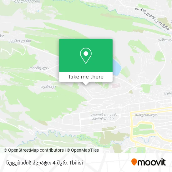 ნუცუბიძის პლატო 4 მკრ map
