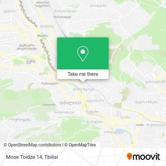Карта Mose Toidze 14