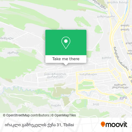 ირაკლი გამრეკელის ქუჩა 31 map