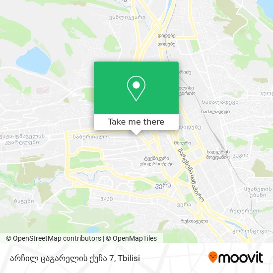 არჩილ ცაგარელის ქუჩა 7 map