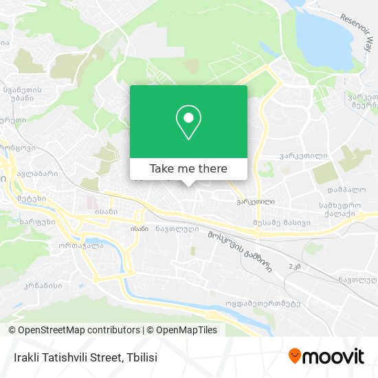 Карта Irakli Tatishvili Street