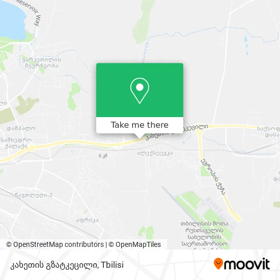 კახეთის გზატკეცილი map