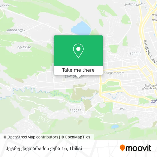 პეტრე ქავთარაძის ქუჩა 16 map