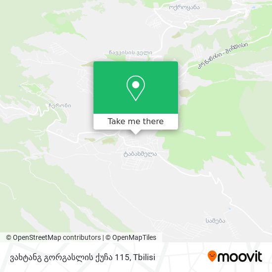Карта ვახტანგ გორგასლის ქუჩა 115