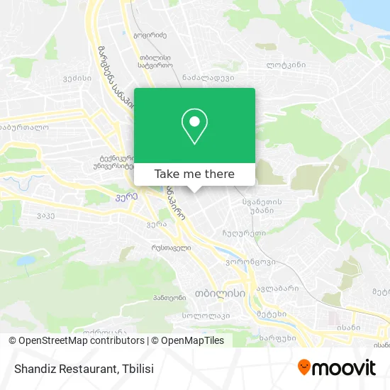 Карта Shandiz Restaurant