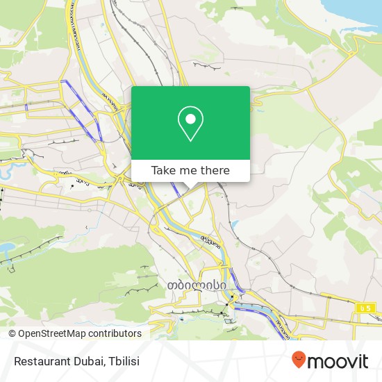Restaurant Dubai map
