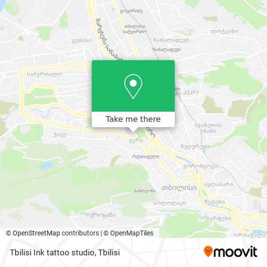 Tbilisi Ink tattoo studio map