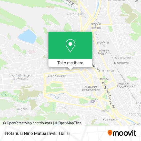 Карта Notariusi Nino Matuashvili