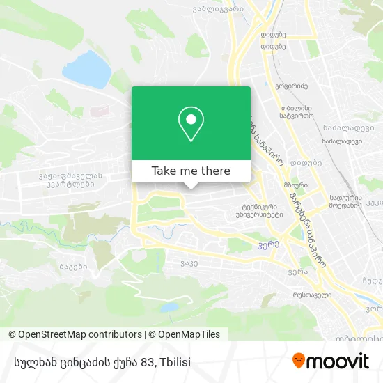 სულხან ცინცაძის ქუჩა 83 map