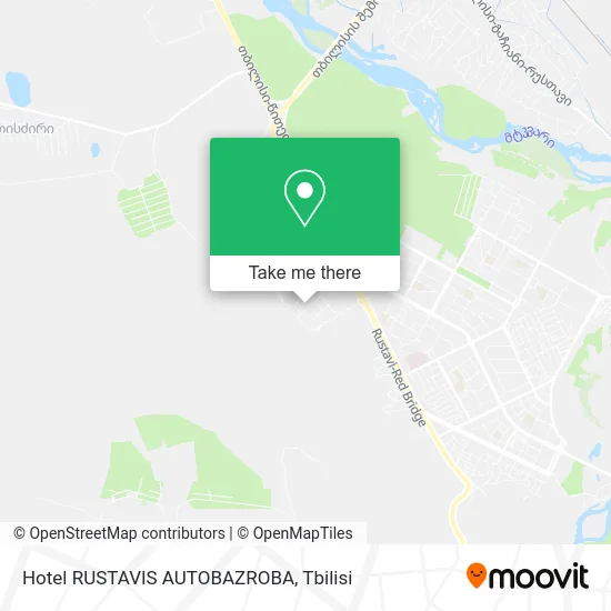 Hotel RUSTAVIS AUTOBAZROBA map