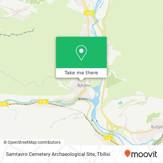 Samtavro Cemetery Archaeological Site map